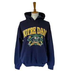 Vintage Notre Dame Fighting Irish Steeped In Tradition Blue Hoodie Sweatshirt M?